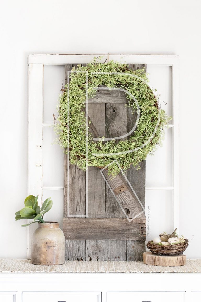 Garland Wreath for Spring HowTo Wreath Live Laugh Rowe