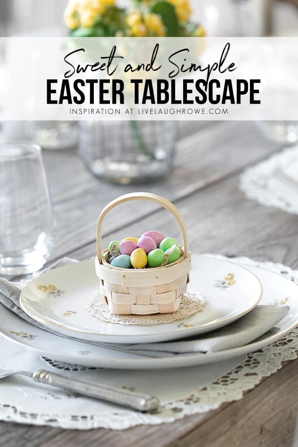 Easter Sunday Tablescape using Vintage Plates - Live Laugh Rowe