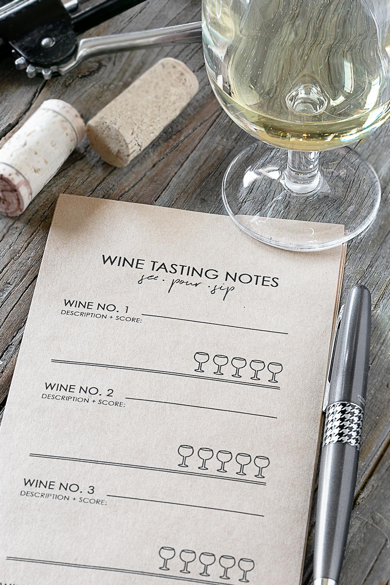 Wine Tasting Notes Printable