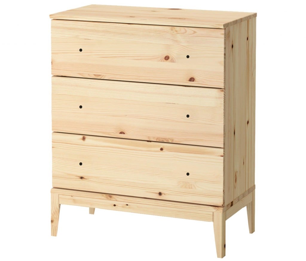 Unfinished Tarva 3-Drawer Chest
