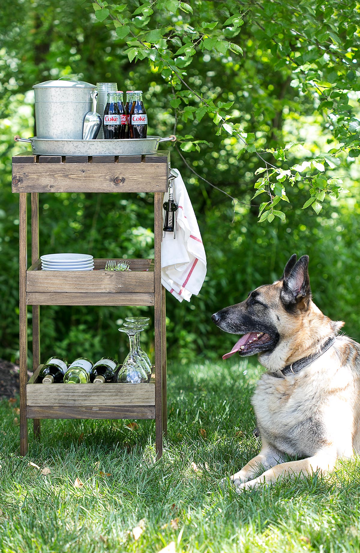 DIY Outdoor Drink Station for Backyard Entertaining • Ugly Duckling House