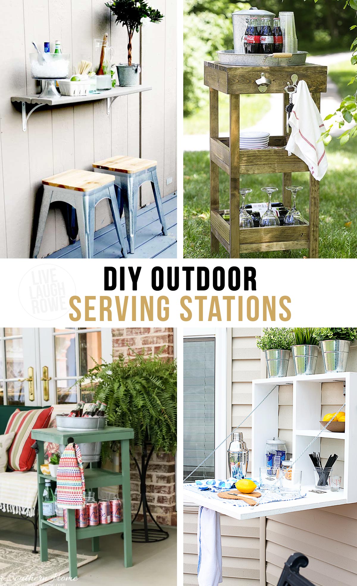 5 Ways to Create an Outdoor Beverage Station on A Budget  Outdoor drink  station, Drink station, Outdoor space design