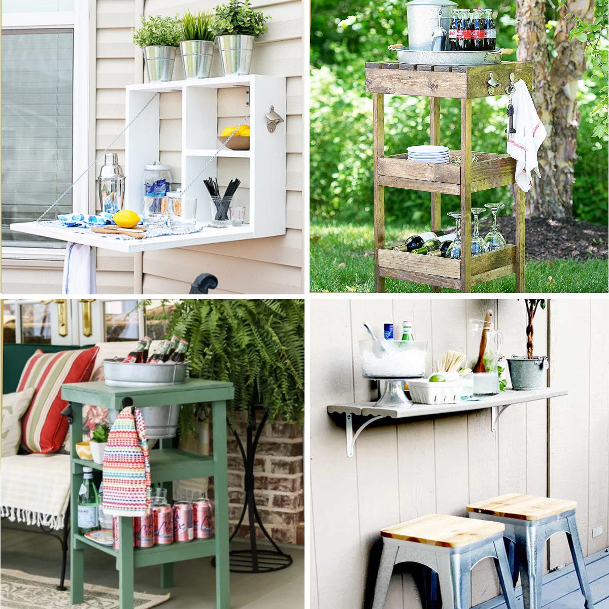 DIY Outdoor Drink Station for Backyard Entertaining • Ugly Duckling House