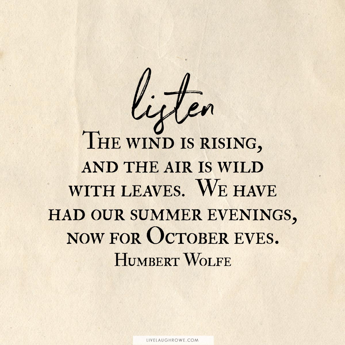 Humber Wolfe Quote