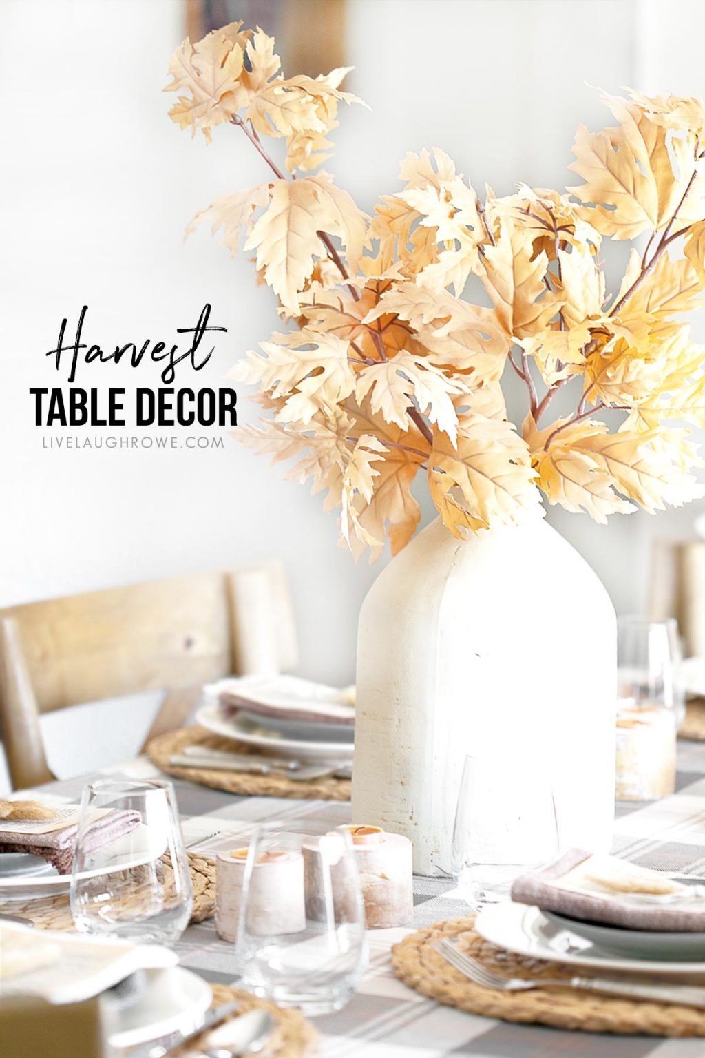 Harvest Table Decor Casual And Simple Live Laugh Rowe   Simple Casual Harvest Table Decor 1024x1536 