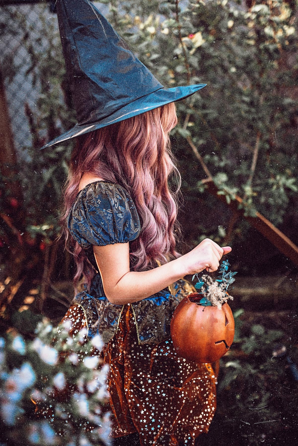 Young Girl Trick or Treating