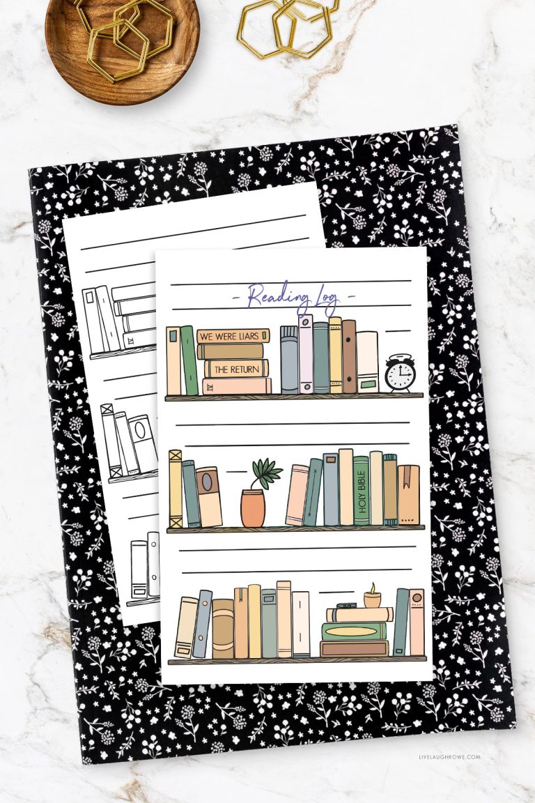 Free Printable Reading Log + Coloring Sheet - Live Laugh Rowe
