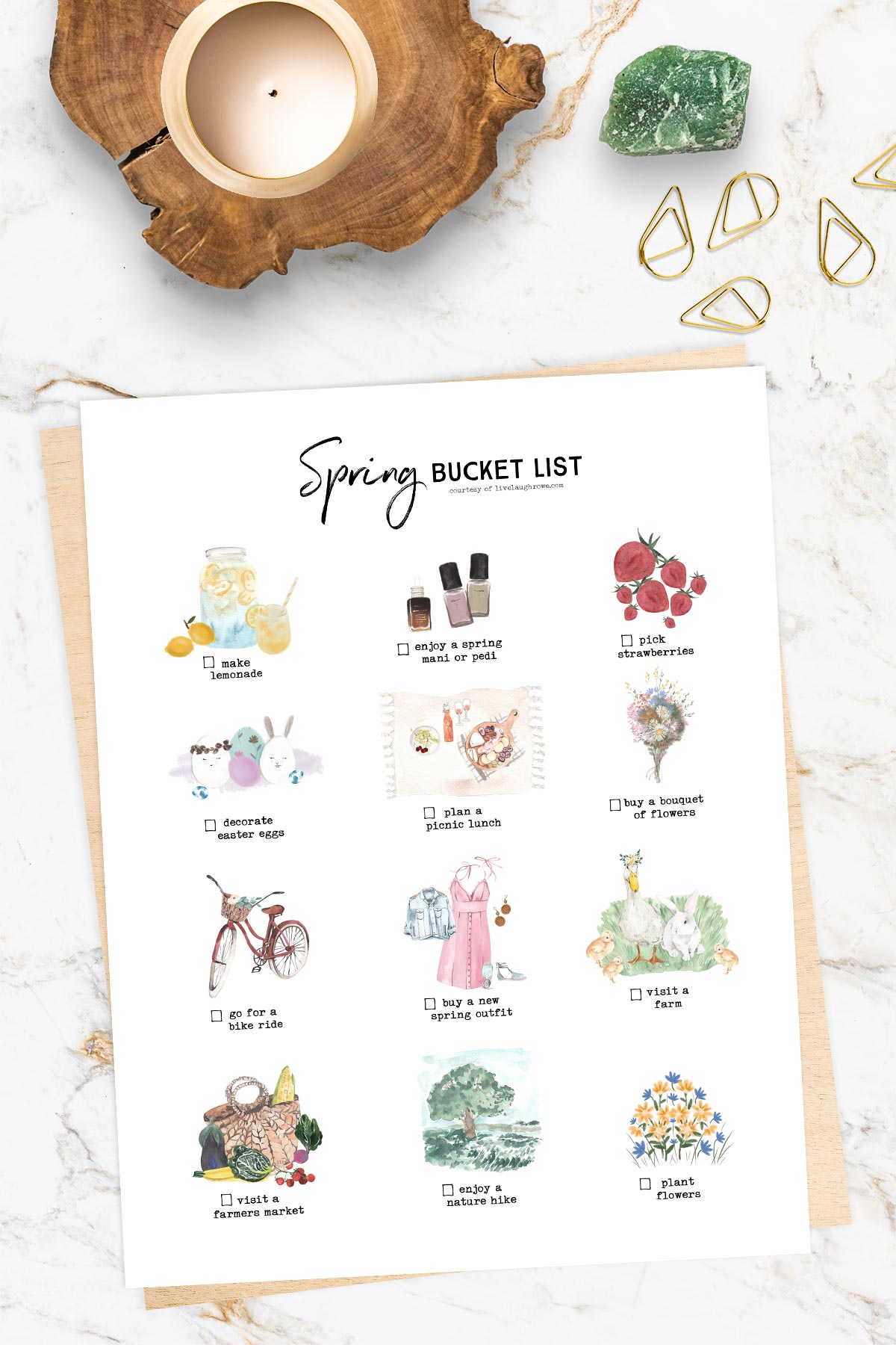 Bucket List Printable