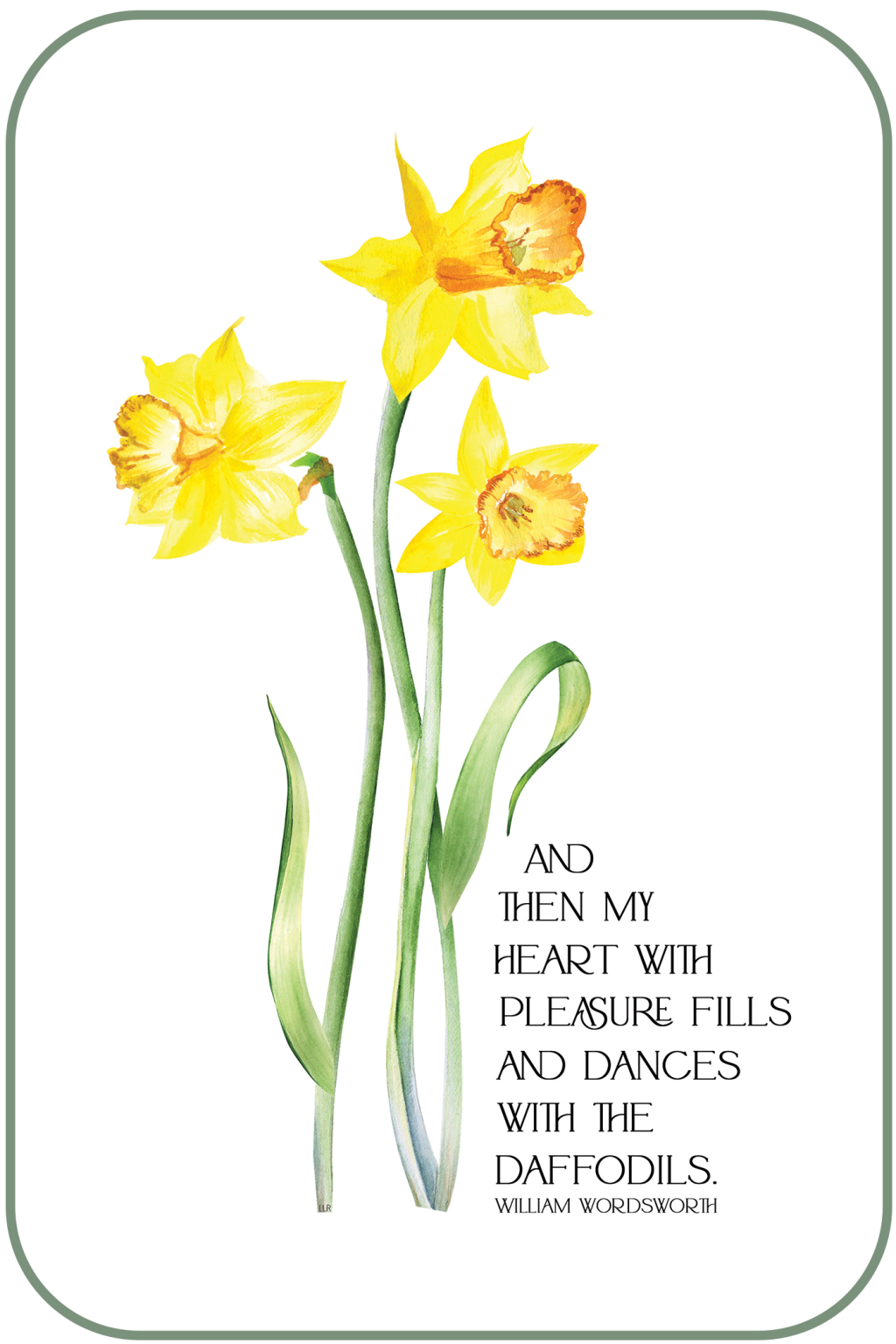 Daffodils Poem Printable Live Laugh Rowe