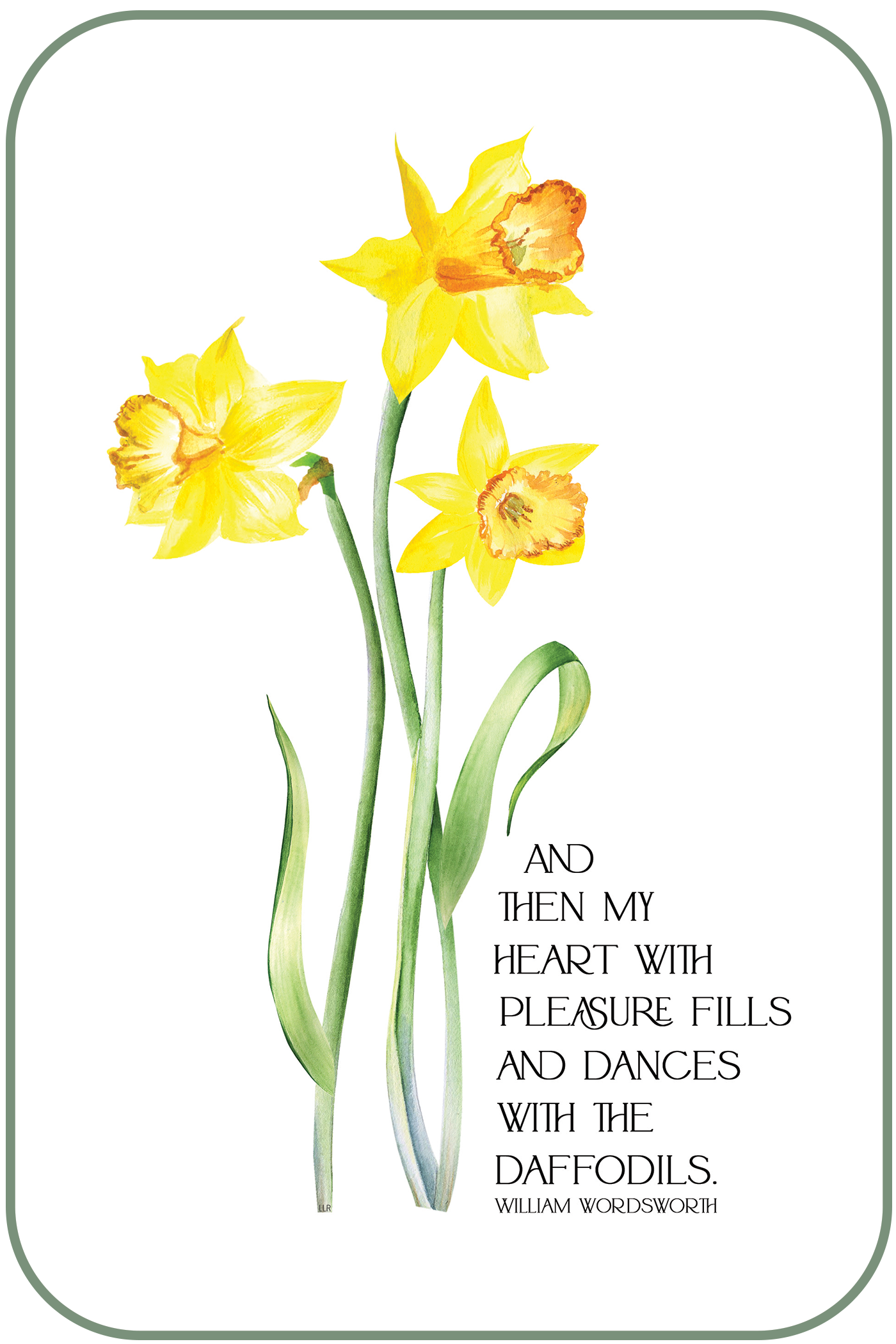 Daffodils Poem Printable