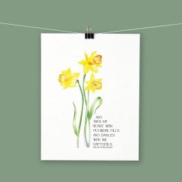 Spring Daffodils Poem Printable