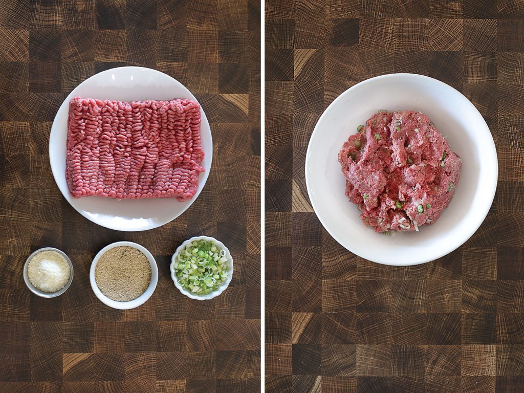 Meatball ingredients for casserole