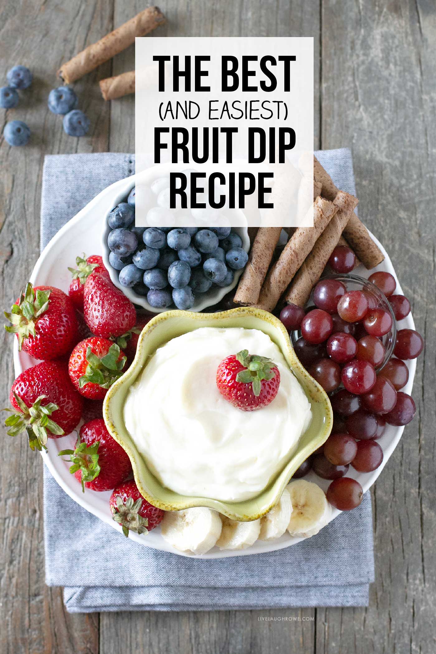 Fruit Dip Picture with Text Caption