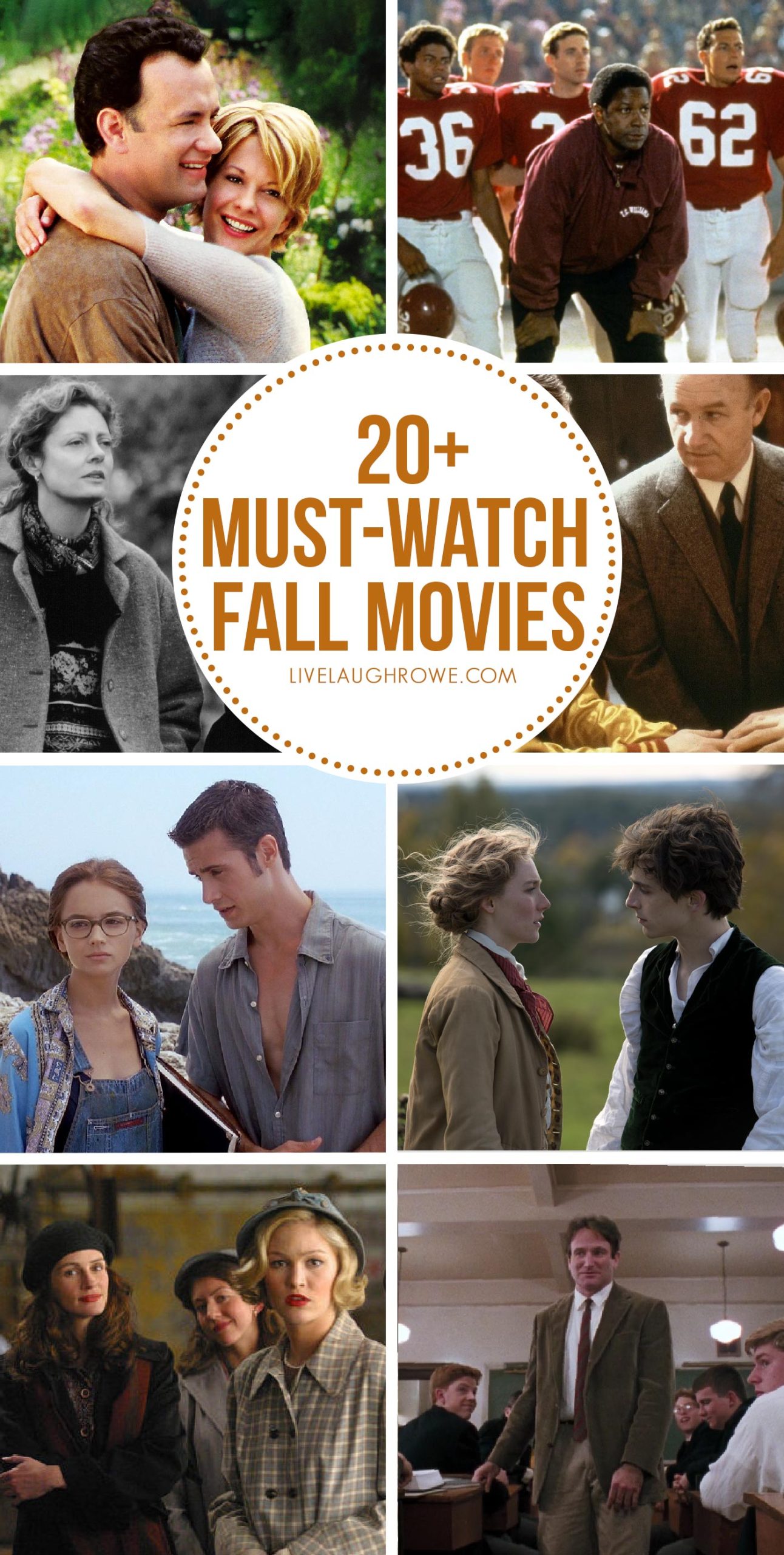 must-watch fall movies collage
