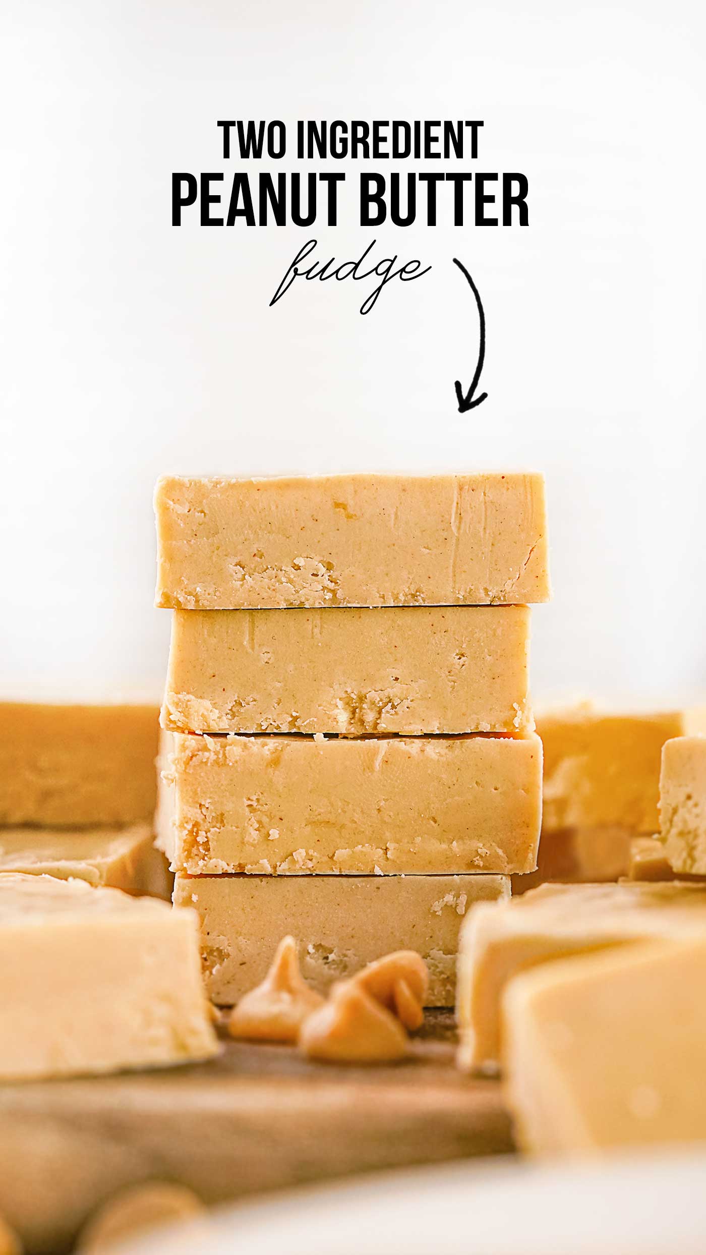picture of fudge with text
