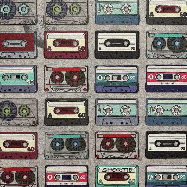 retro cassette tape wallpaper