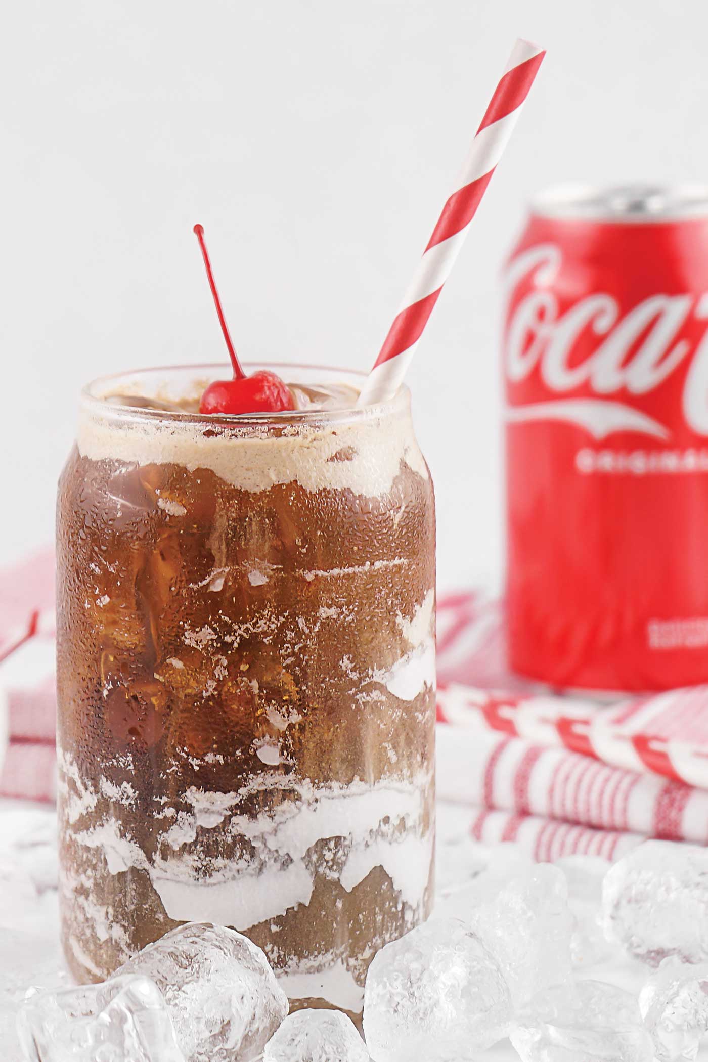 coke and marshmallow drink