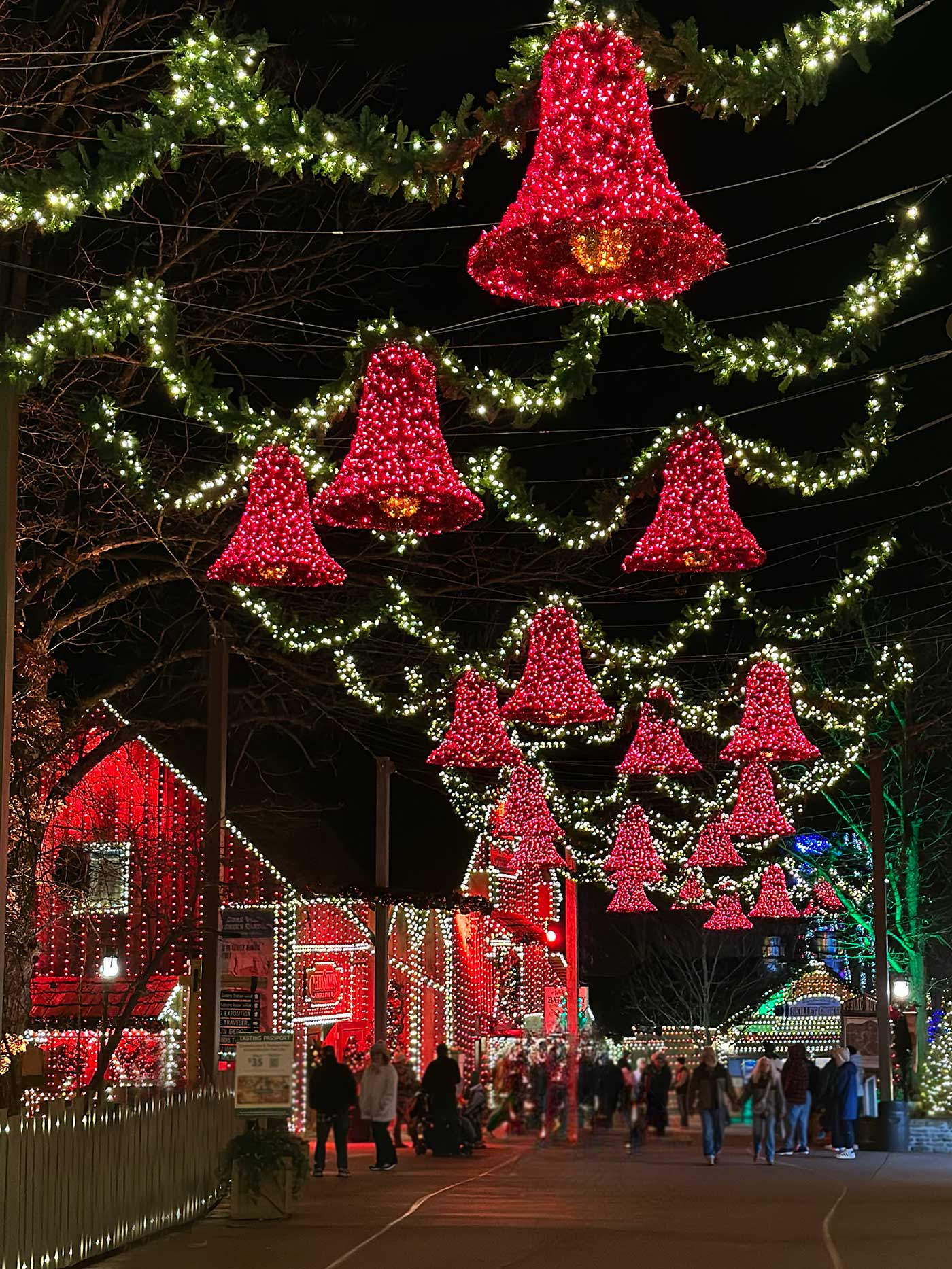 Big Red Bells on display at Silver Dollar City