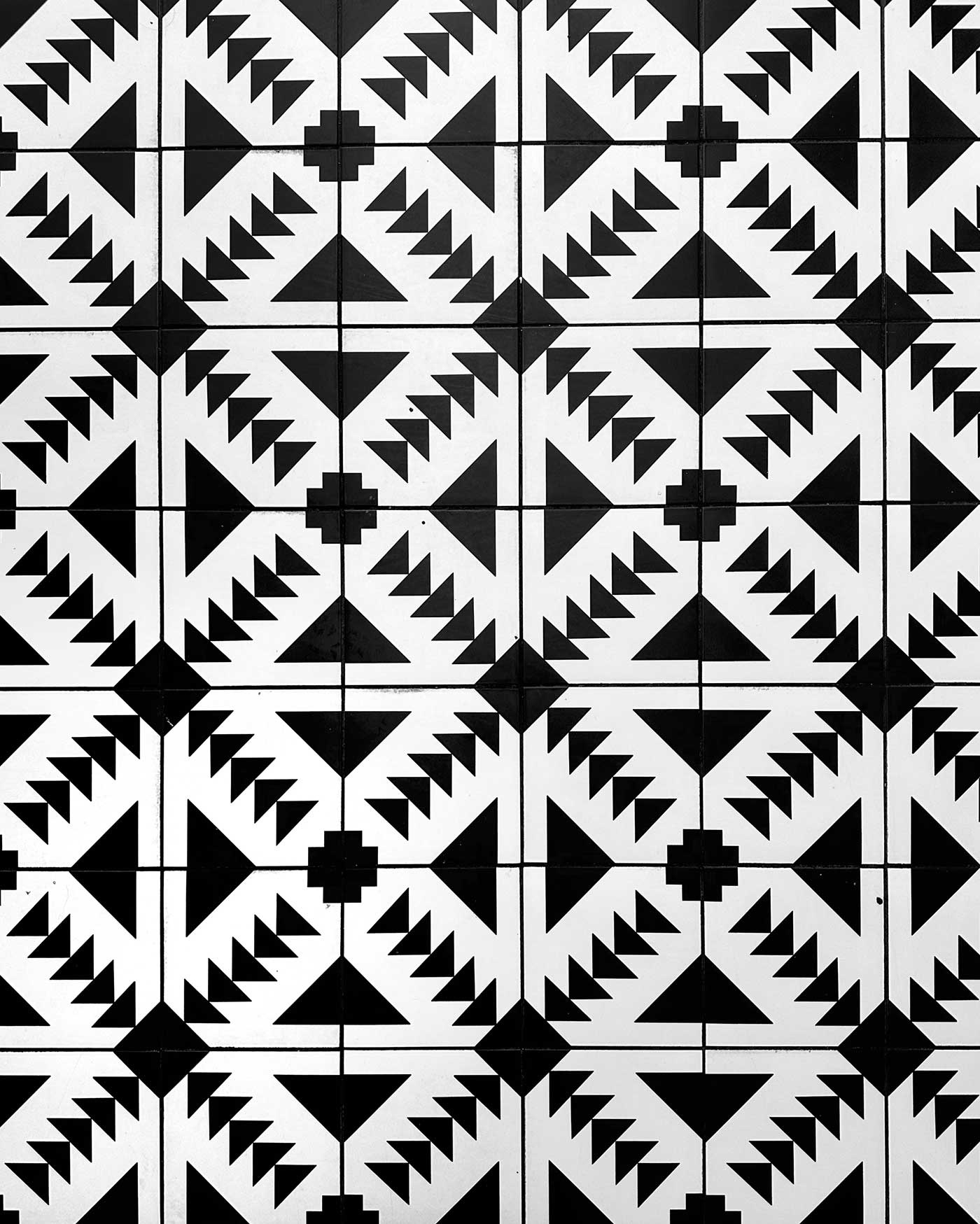 black and white floor tiles with a beautiful design