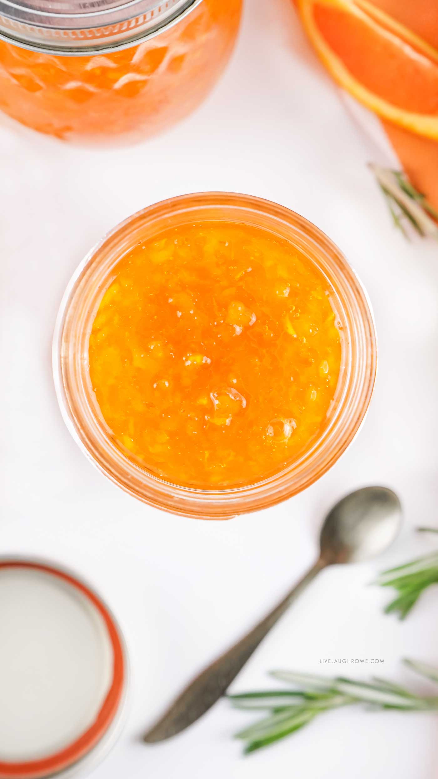 pectin free orange marmalade in jar