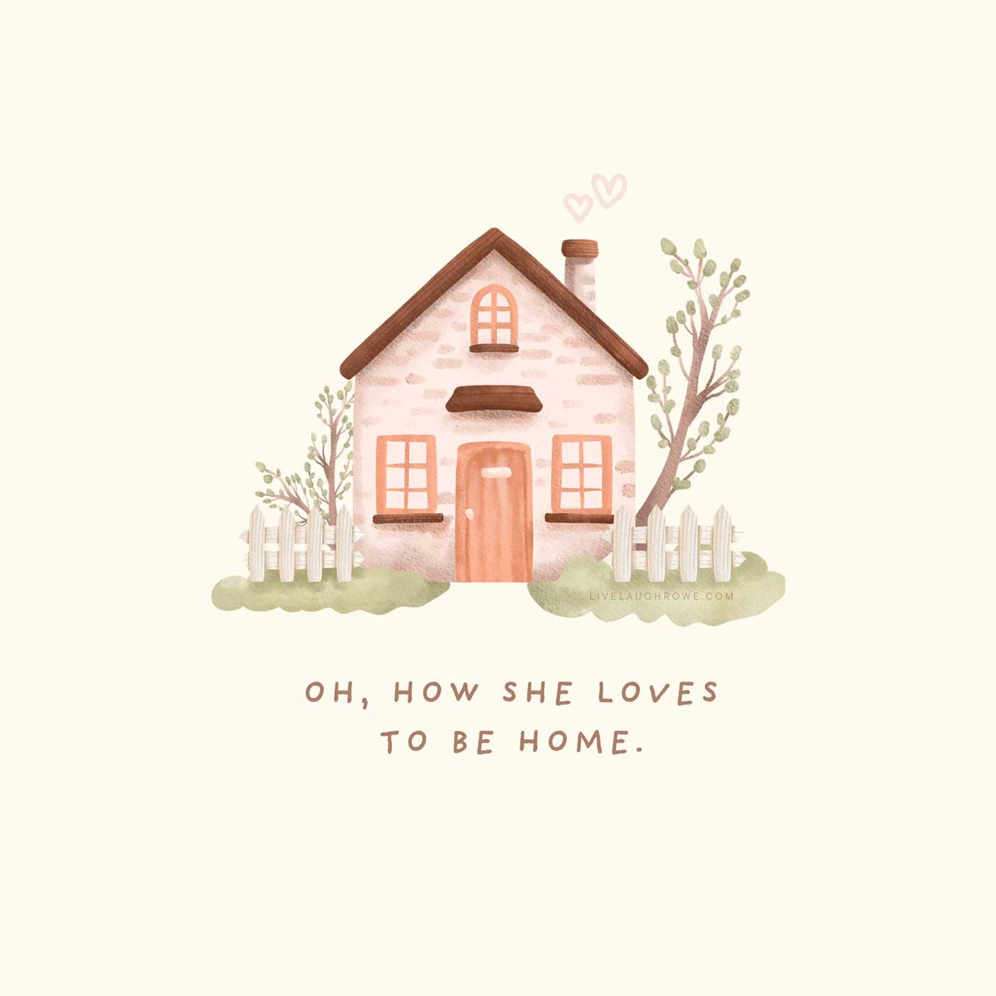 house graphic with text below it