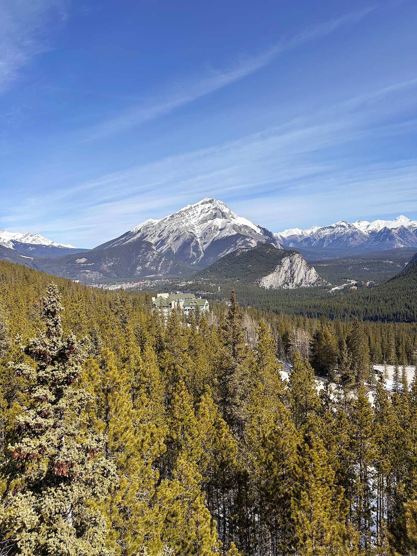Canadian Rockies viewed from Banff Gondola
