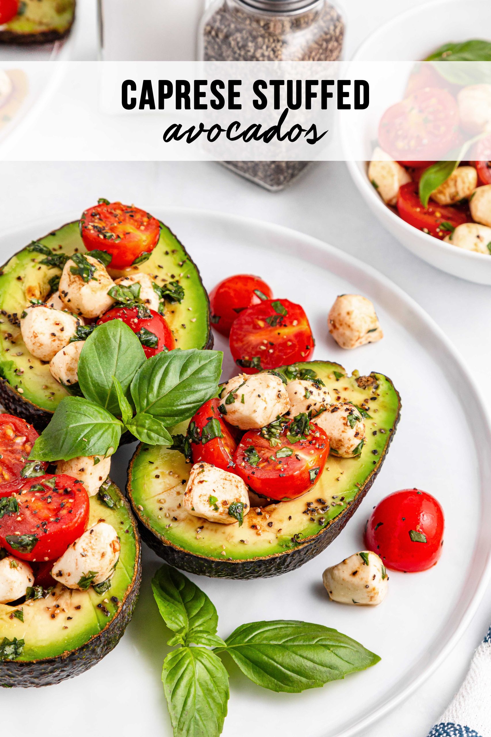 plated serving of healthy summer avocado dish